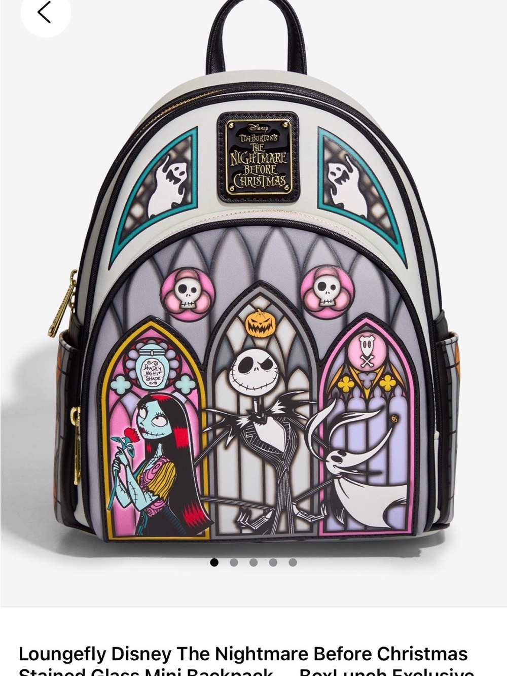 Nightmare Before Christmas Loungefly Backpack ❤️🩶🖤❤️🩷